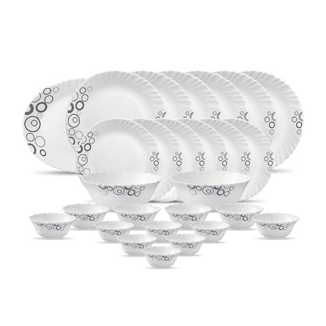 La Opala Diva, Classique Collection, Opal Glass Dinner Set 27 pcs ...