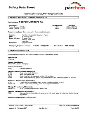 Fillable Online Hazardous Substance, NON-Dangerous Goods Fax Email ...