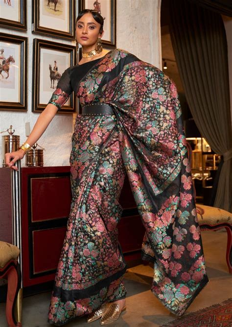 Designer Original Pashmina Kashmiri Silk Sarees Online Shopping India ...