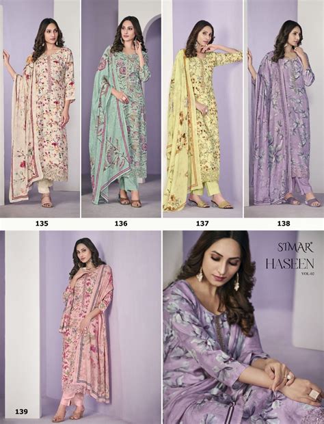 Haseen Vol 2 Simar Muslin Pant Style Suits – Kavya Style Plus