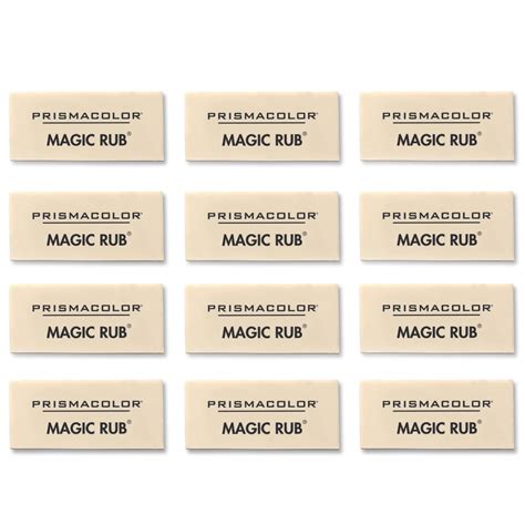 PRISMACOLOR Magic Rub Eraser No 1954 12Box Min 1 Box,White : Amazon.in ...