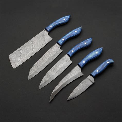 Hand Forged Damascus Steel Chef Knife Set | Damascus Knives