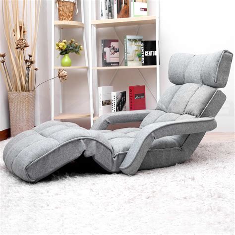 Lounge Sofa Floor Armchair Folding Chaise Chair Adjustable Recliner at ...