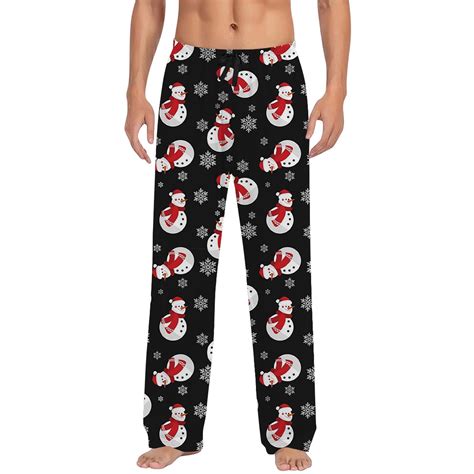 ASFGIMUJ Mens Christmas Pajama Pants Sleepwear Lounge Pajama Bottoms ...