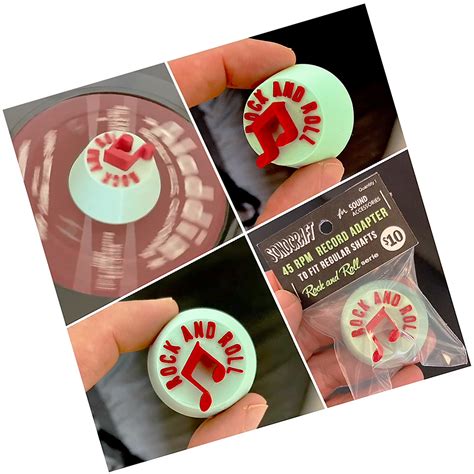 Rock and roll 45 RPM Adapter for 7″ Vinyl Records - ROCKINITIS
