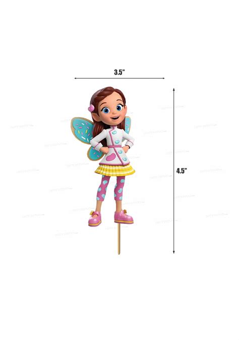 Butter Beans Theme Cup Cake Topper | Kids birthday party – Party ...