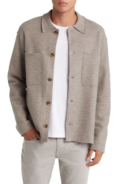 NN07 Jonas Boiled Wool Shirt Jacket | Nordstrom | Wool shirt, Handsome ...