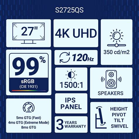 DELL S Series 68.58 cm (27 inch) 4K Ultra HD LED Backlit IPS Panel with ...
