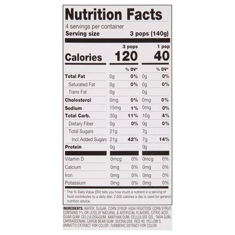 Bomb Pop Extremes Fire Cherry Ice Pops - Shop Bars & pops at H-E-B