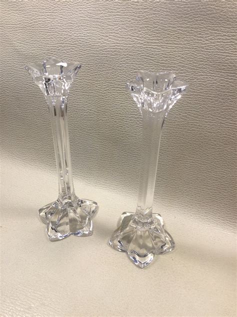 Mikasa Crystal Candle Holders / Mikasa Crystal / Mikasa West Germany ...