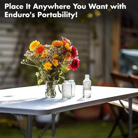 Enduro 4’ Banquet Table, Folding Table with India | Ubuy