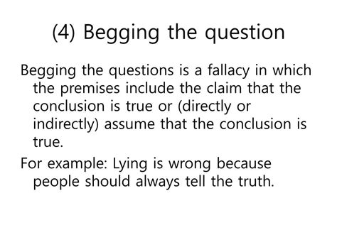 Begging the Question Examples 的图像结果