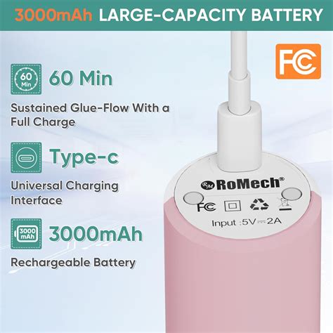 ROMECH Cordless Hot Glue Gun, Auto Dispensing Craft India | Ubuy