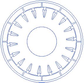 Outer Rotor BLDC Motor with surface mounted magnets