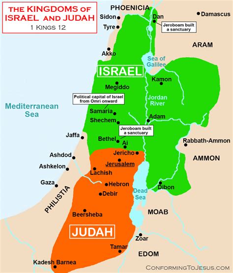 Printable Map Of Ancient Israel