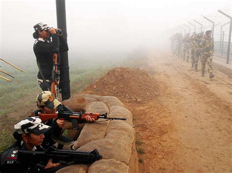 Walls filled with mortar shell marks - J&K: Pakistan continues shelling ...