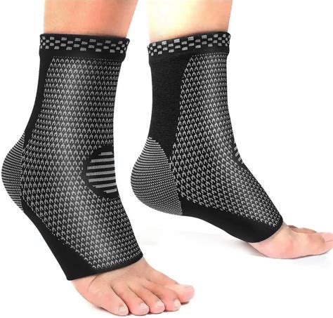 Plantar Fasciitis Socks,H HOME-MART 2 Pack Ankle Brace Socks Compression Sleeve | Injury ...