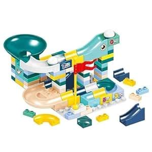 Buy MontyMaestro -88 Pcs Sliding Blocks|Marble Run| Activity Toy| Early ...