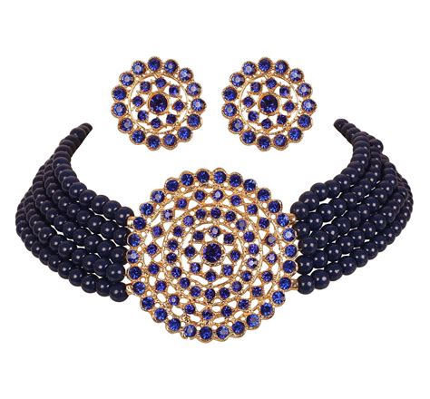 Buy Touchstone Indian Bollywood Traditional Glittering Rhinestone Faux ...