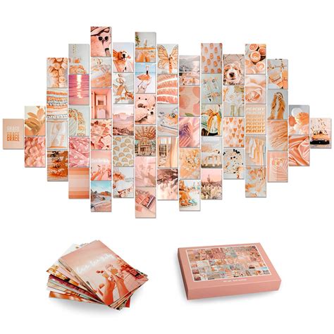Buy 60Pcs Photo Collage kit for Wall Aesthetic Picture 4x6 Inch | Boho ...