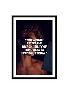 999STORE canvas printed framed inspirational poster for wall (35X25Cms ...