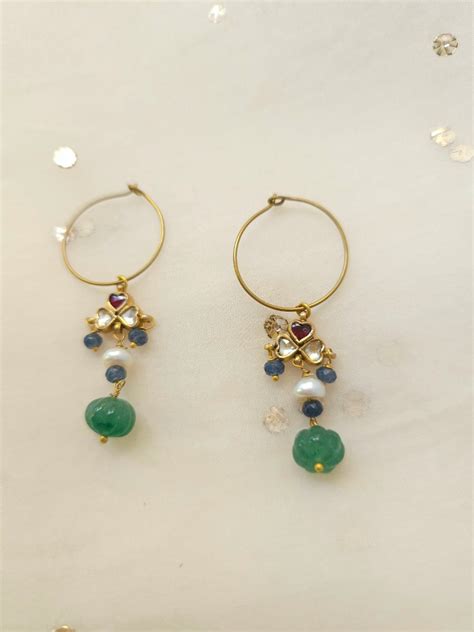 Watermelon hoop earrings – RACHNA GOYAL