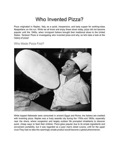 Image result for How Was Pizza Invented