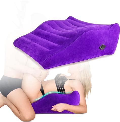 Amazon.com: hawtail Curved Sex Pillow, Sex Toy Sex Furniture Inflatable, Velvety Sex Cushion Sex ...