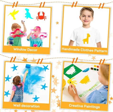 Epakh 24 Pieces Stencils for Kids 8 Inches Drawing India | Ubuy