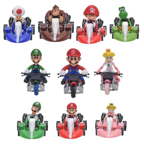 Funnytoys 10PcsSet Super Mario Bros 2 Kart Pull Back India | Ubuy