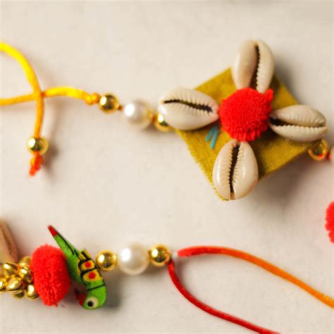 Buy Handmade Beadwork Rakhi & Lumba Set 03 Online at iTokri.com ...