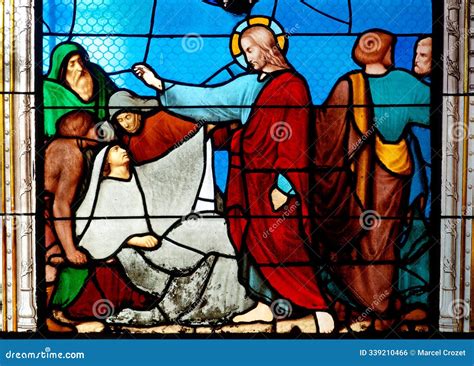 Jesus Healing a Paralytic.Miracles of the Bible Editorial Photo - Image ...