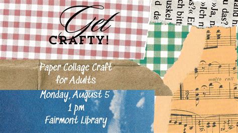 Paper Collage Craft for Adults, Martin County Library, Fairmont, 5 ...