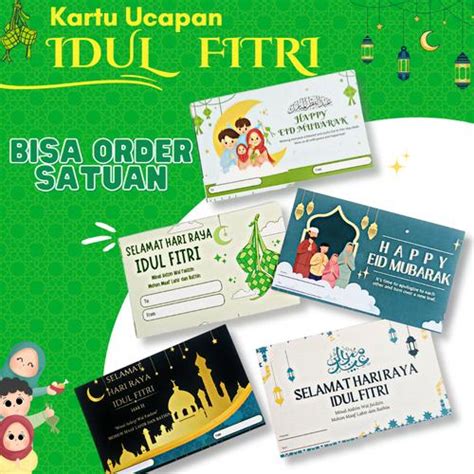 Promo Kartu Ucapan Idul Fitri Lebaran Thanks Card Hampers Bisa Satuan ...