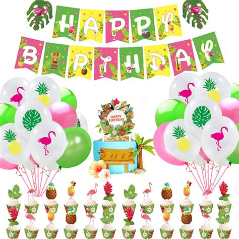 Hawaiian Luau Party Decorations Hawaii Tropical Beach Theme Birthday ...