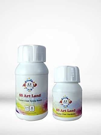 SS Art Land Crystal Clear Epoxy Resin and Hardener 3:1 Mixing Ratio ...