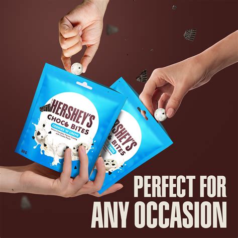 Hershey's Choco Bites Cookies 'N' Crème Cookie Pieces 90gm - Click Cuisine