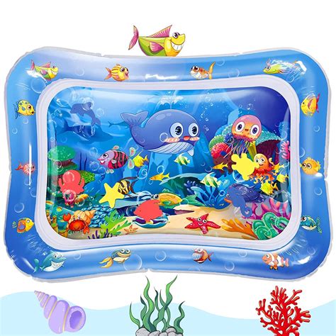 LYDL Tummy Time Baby Water Mat Inflatable Baby Play Mat Activity Center ...