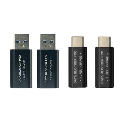 4Pcs USB Data Blocker and USB-C Data Blocker Protect Against Juice ...