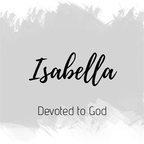 Isabella - Unique Girl Names with Meaning