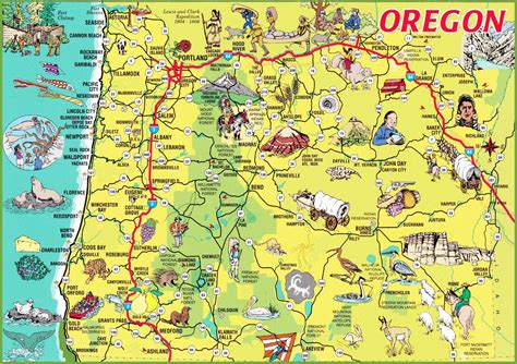 map of oregon
