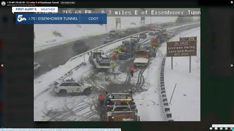 Alan - I-70 EB is currently closed on the east side of the Eisenhower ...