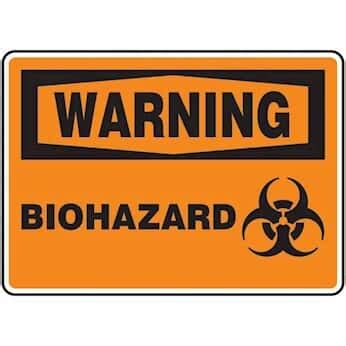 Warning: Biohazard (symbol) Signs - Cole-Parmer India