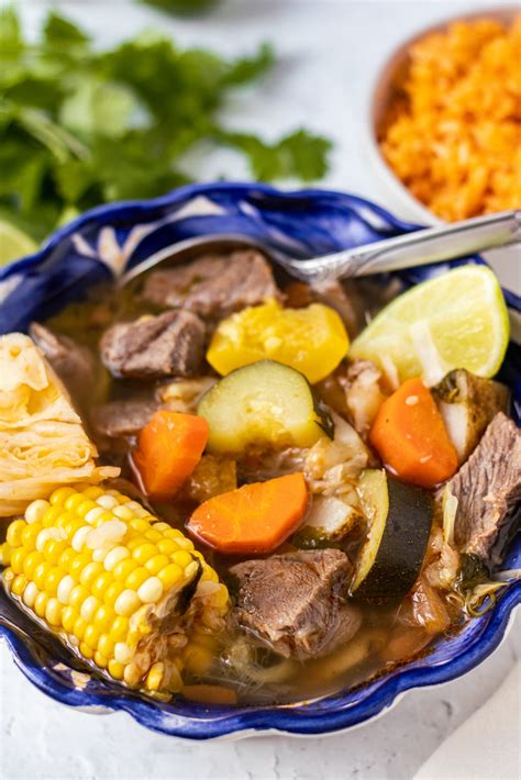 Caldo de Res (Mexican Beef Soup) - Dash of Color and Spice