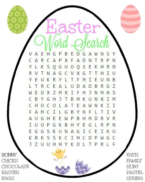 free printable easter activities