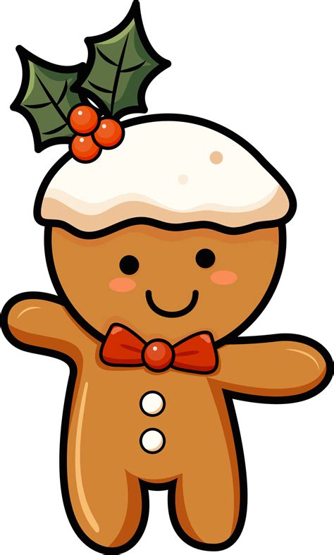 Christmas gingerbread man clipart, PNG file no background 35041290 PNG