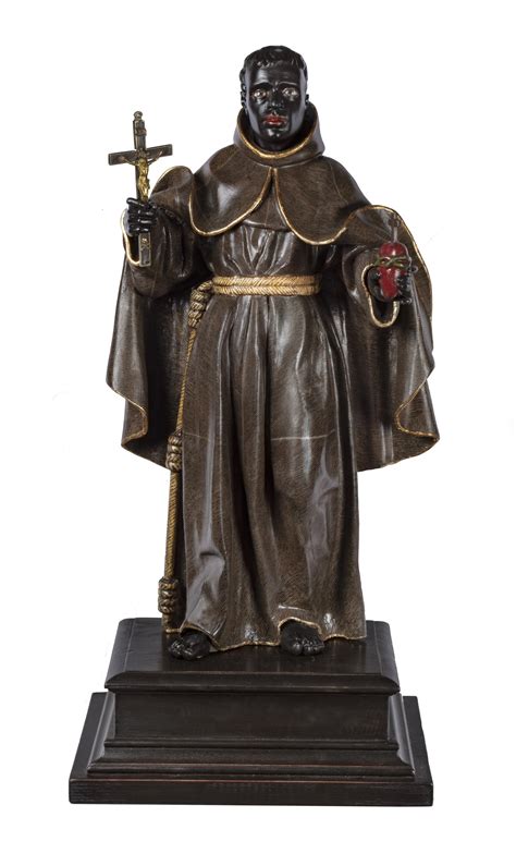 Saint Benedict of Palermo -Sculpture — Robert Simon Fine Art