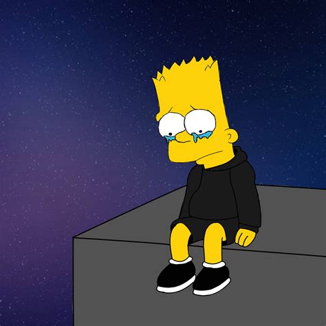 Bart Simpson Sad Face
