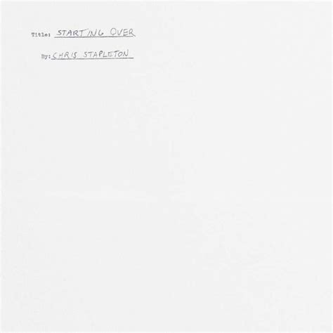 Image result for Chris Stapleton Starting Over Chord Chart