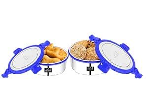 Buy inKitch Stainless Steel Lunch Box, Airtight Leak-Proof Tiffin Box ...